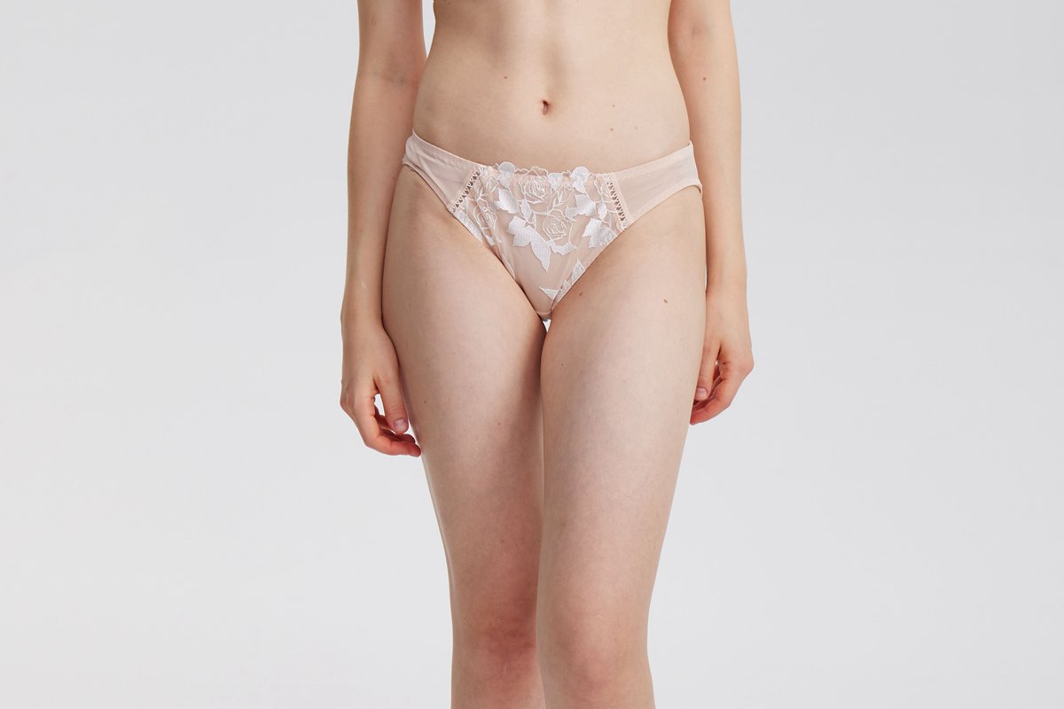 Buy littledesire Lace Transparent Embroidery Sexy Panty (Nylon,Spandex,  Large) at