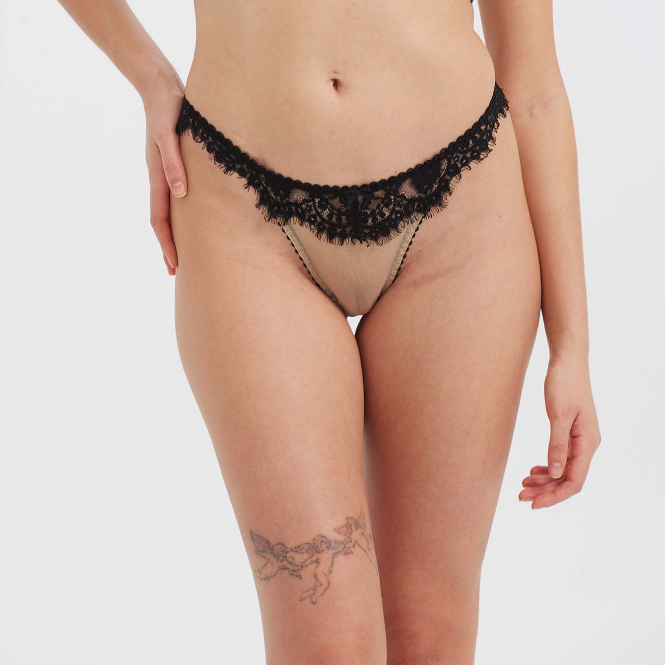 French Eyelash Lace Panty - Rosey Isle
