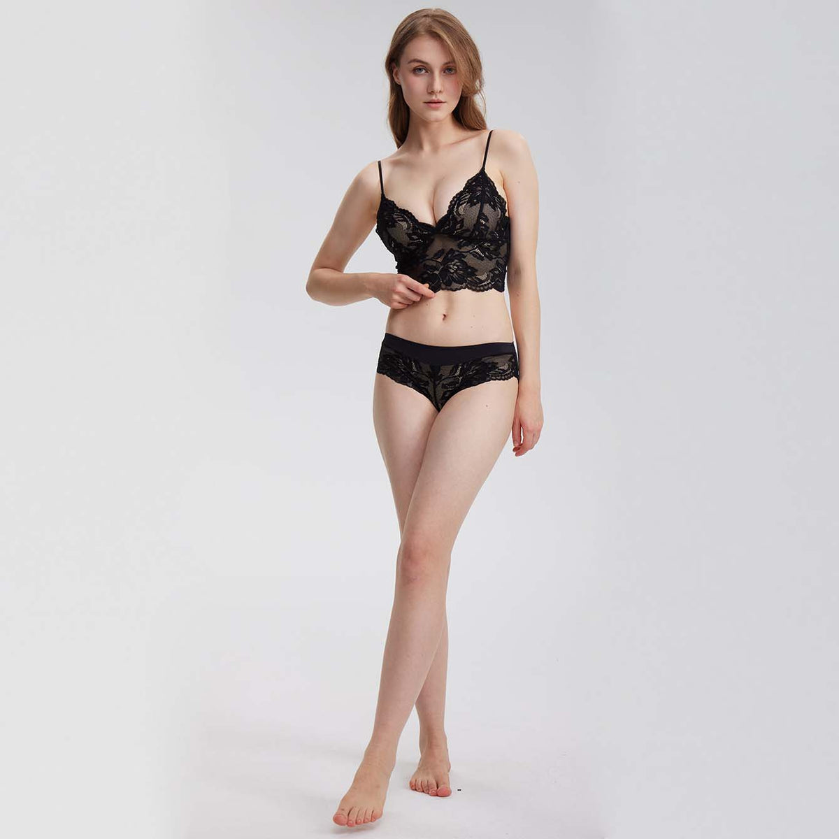 Lace Tank-Style Wire-Free Bra - Rosey Isle