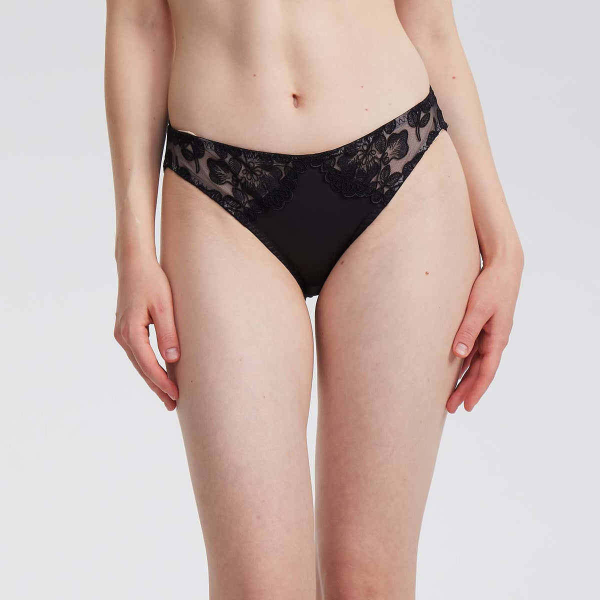 Floral Lace Embroidered Panty - Rosey Isle