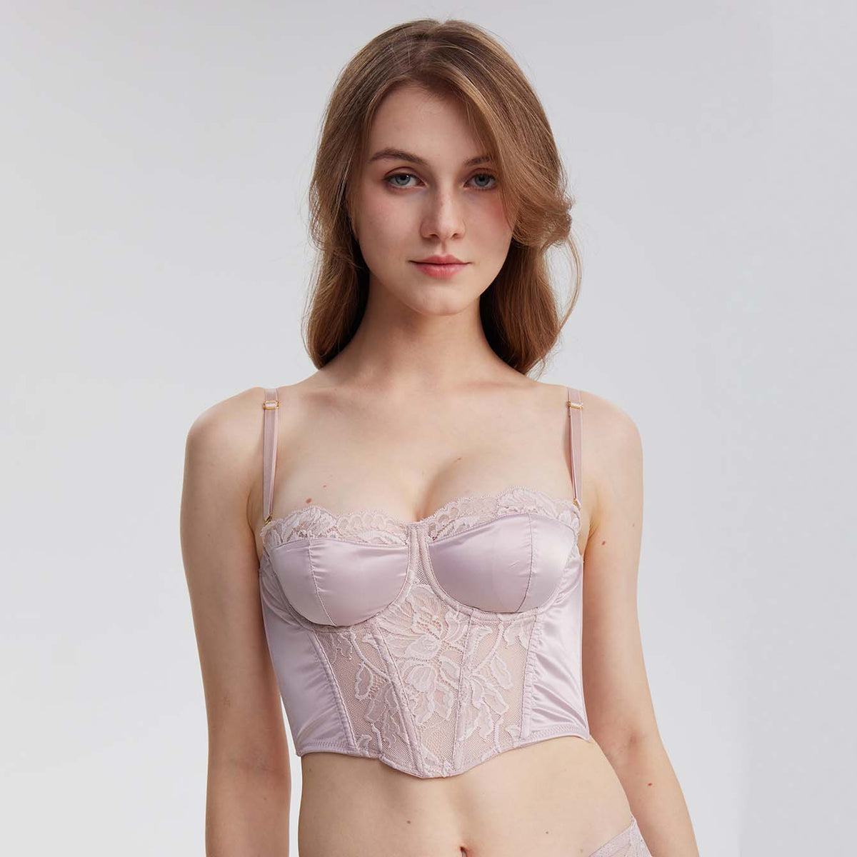 Smooth Lace Vest Soft Boning Bra - Rosey Isle