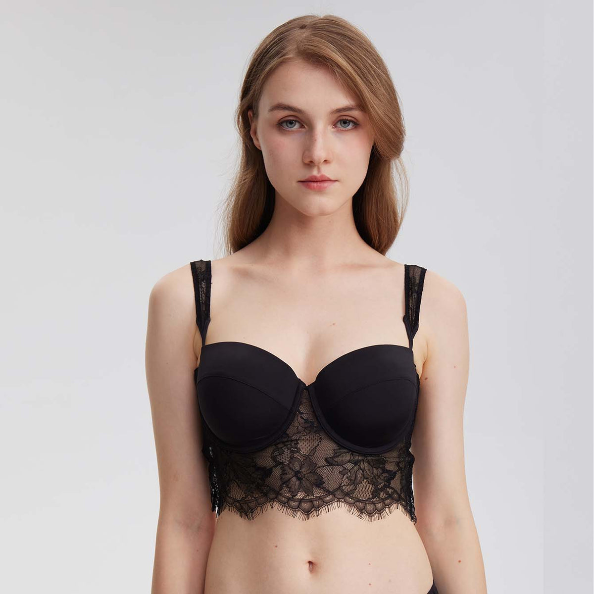 Trimmed Camisole Bra - Rosey Isle