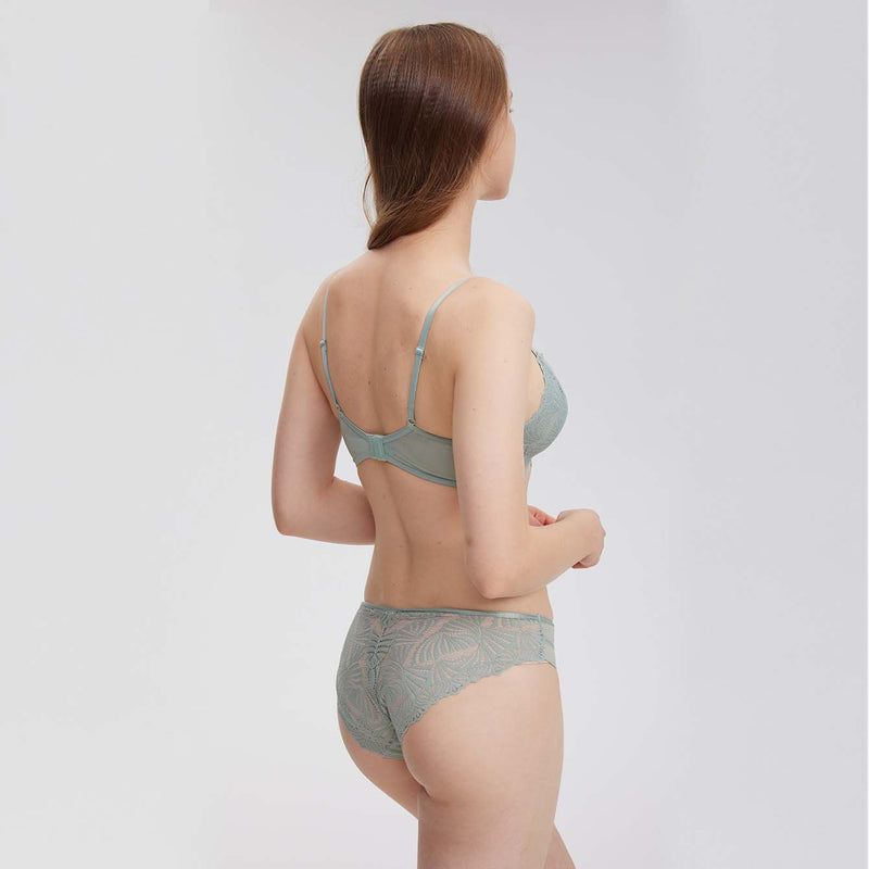 Seafoam Crisscross Bra - Rosey Isle