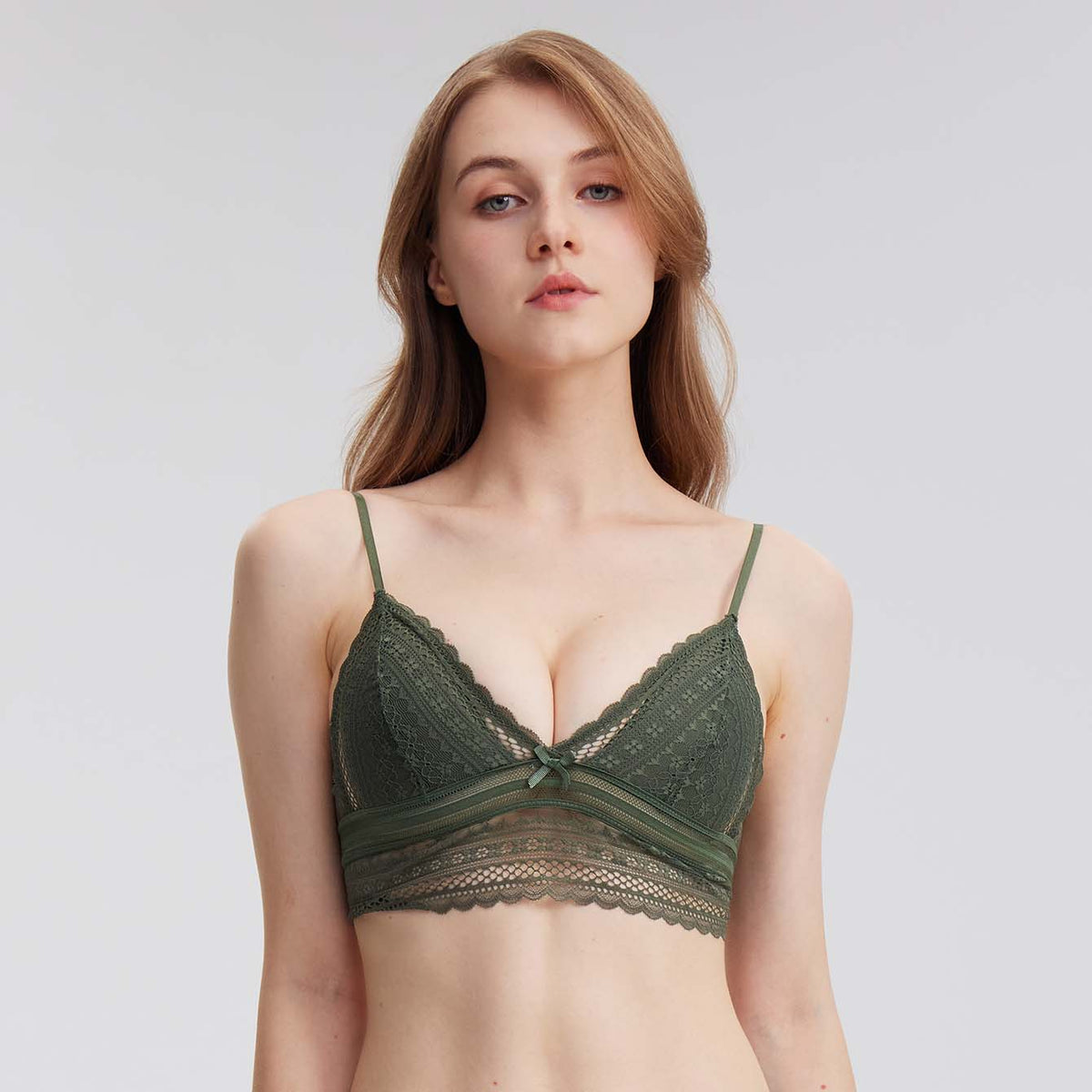 Lace U-Back Triangle Bra - Rosey Isle