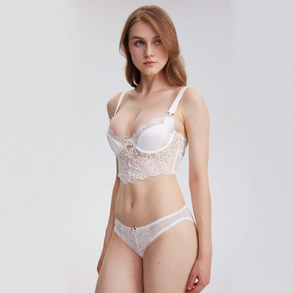 Romantic Silk-Feel Lace Panty - Rosey Isle