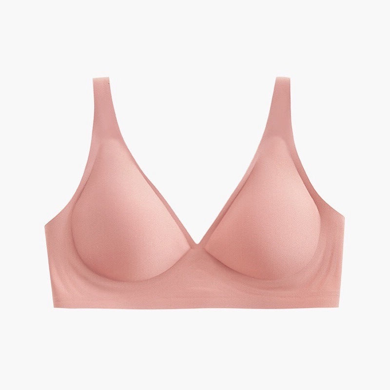 Seamless V-Neck Wire-Free Bra - Rosey Isle