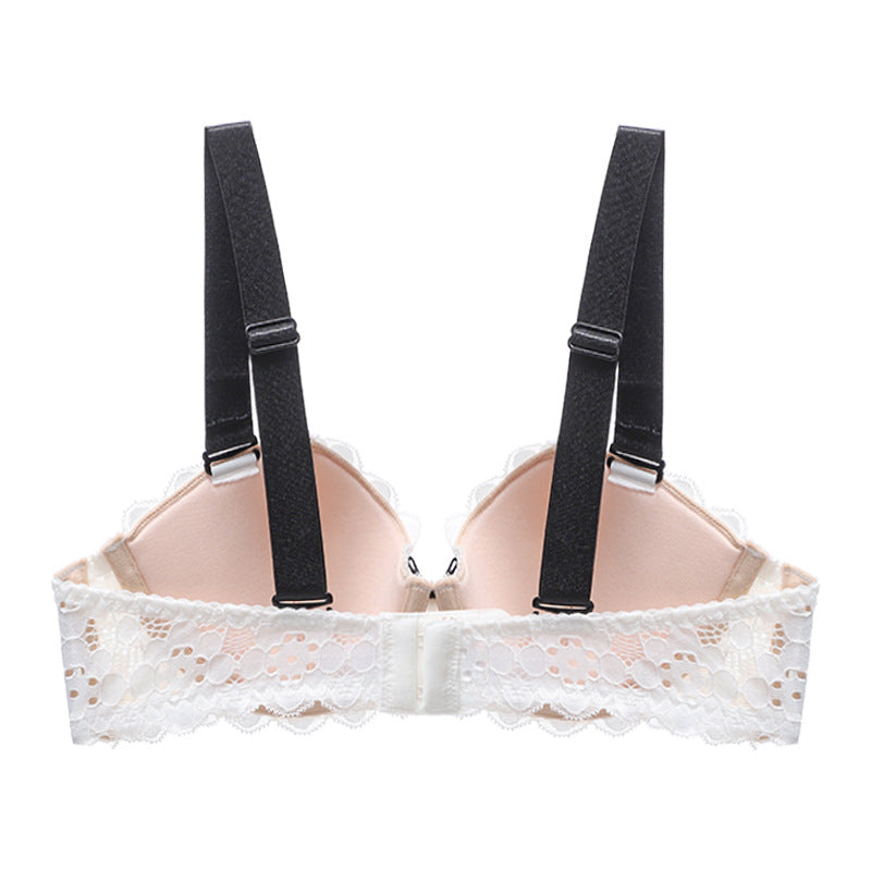 Full-Strap Half-Cup Push-Up Bra - Rosey Isle