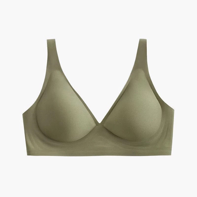 Seamless V-Neck Wire-Free Bra - Rosey Isle