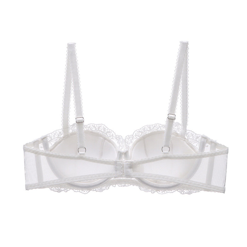 Embroidered Lace Underwire Push-Up Bra - Rosey Isle