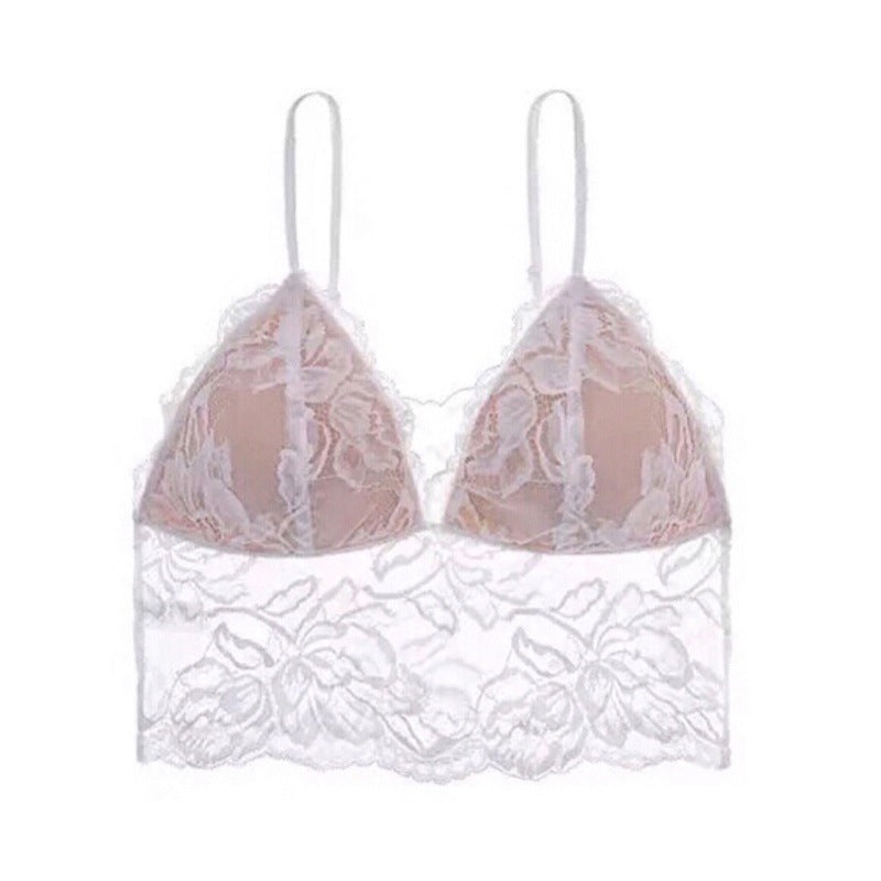 Lace Tank-Style Wire-Free Bra - Rosey Isle