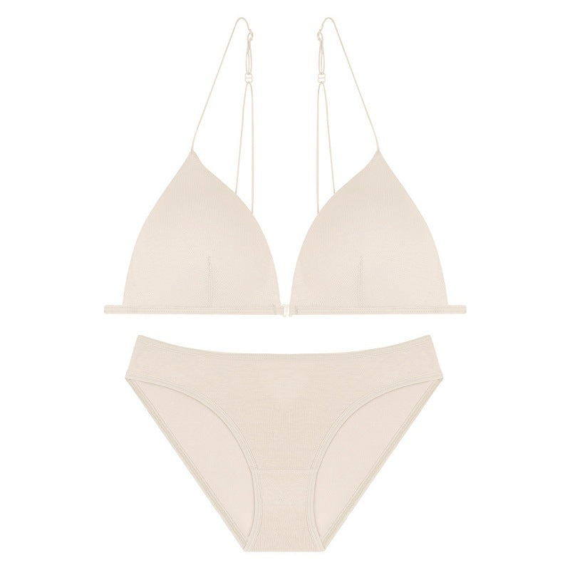 Ultra-Thin Front Closure Triangle Bra - Rosey Isle