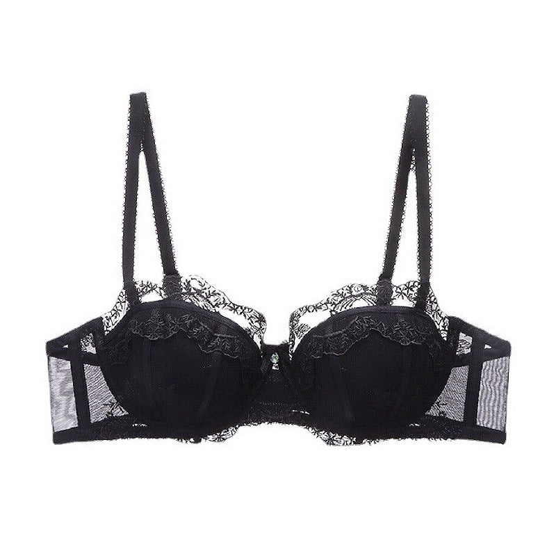 Embroidered Lace Underwire Push-Up Bra - Rosey Isle