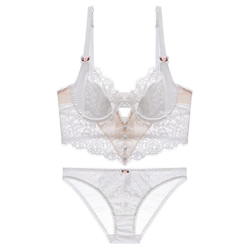 Romantic Silk-Feel Lace Panty - Rosey Isle