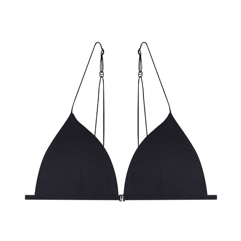 Ultra-Thin Front Closure Triangle Bra - Rosey Isle