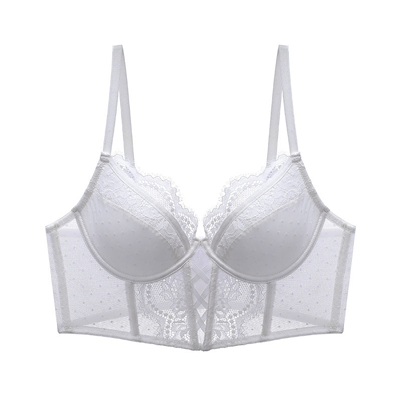 Sheer Lace Longline Bra - Rosey Isle