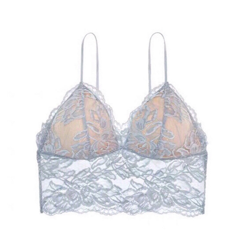 Lace Tank-Style Wire-Free Bra - Rosey Isle