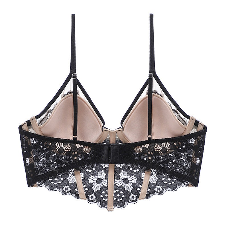 Elegant Daisy Floral Lace Bra - Rosey Isle