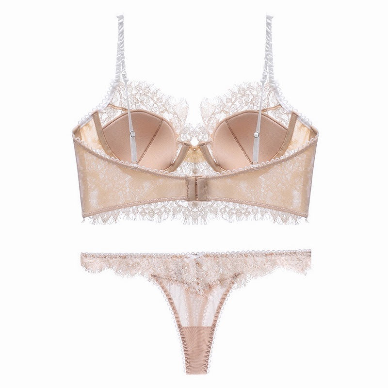 Eyelash Lace Cotton Padded Bra - Rosey Isle