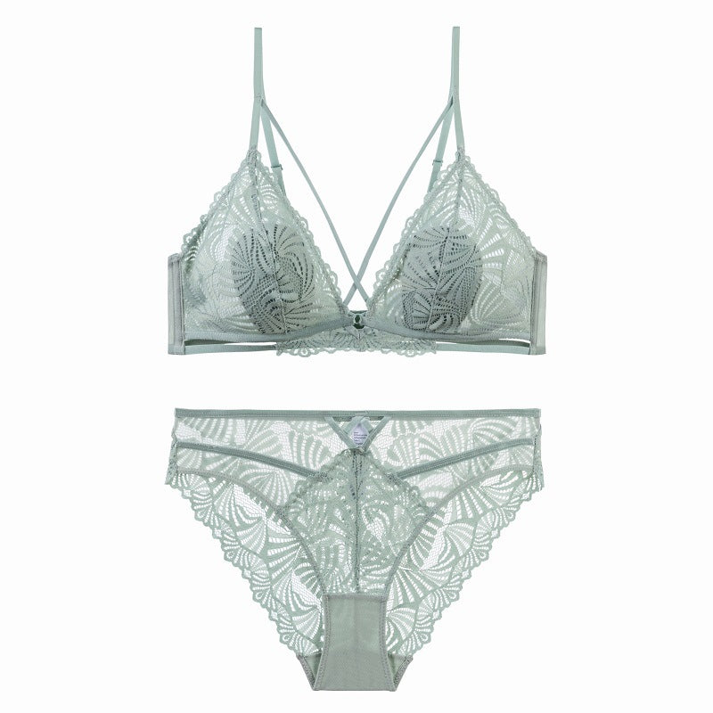 Seafoam Crisscross Bra - Rosey Isle