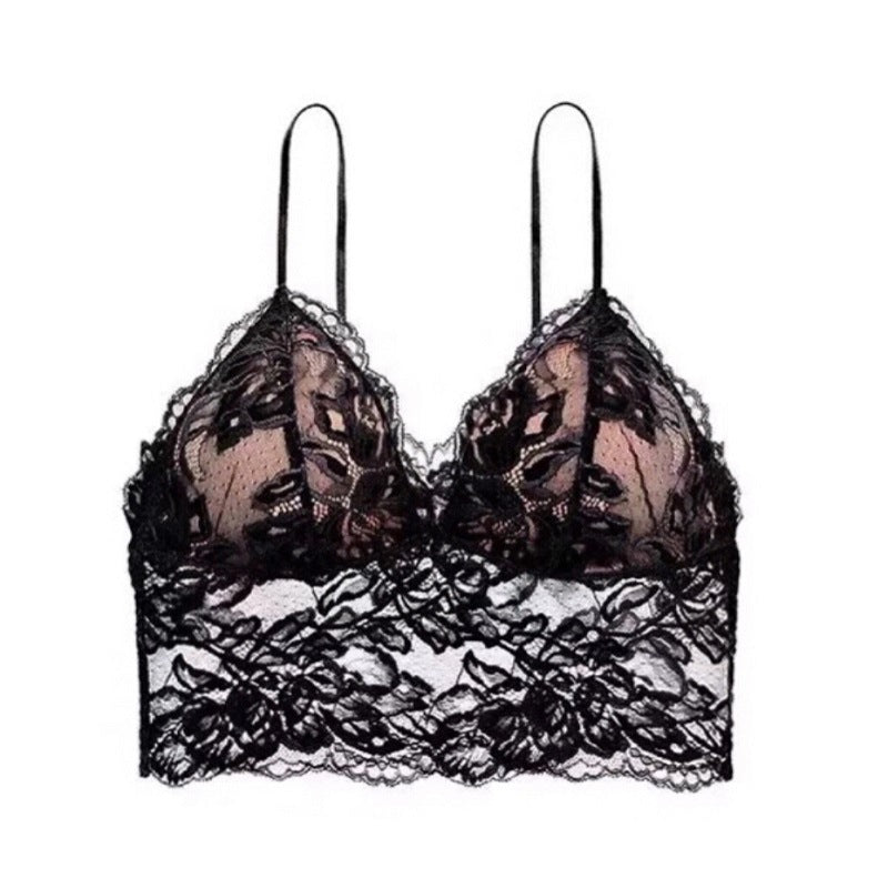 Lace Tank-Style Wire-Free Bra - Rosey Isle